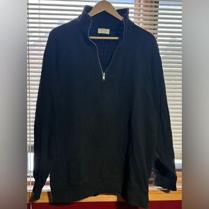 Brunette The Label Black Zip-Up Sweater